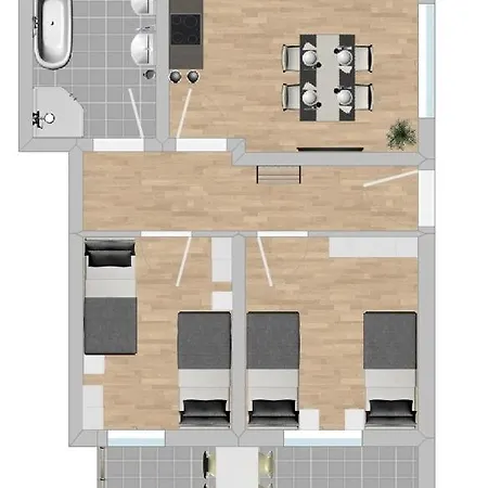 Apartamento Stb112 Gemütliche Monteurwohnung *